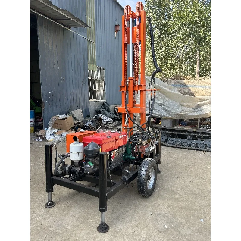 

China Drilling Rig Manufacturer Small Spiral Pile Drill Rig Mutifunctional Drilling Water Well Drilling Rig for South Africa