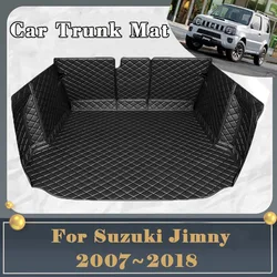 Car Trunk Mat For Suzuki Jimny JB33 JB43 JB53 2007~2018 Dirt-resistant Fully Trunk Mat Luxury Rear Cargo Tray Car Accessories