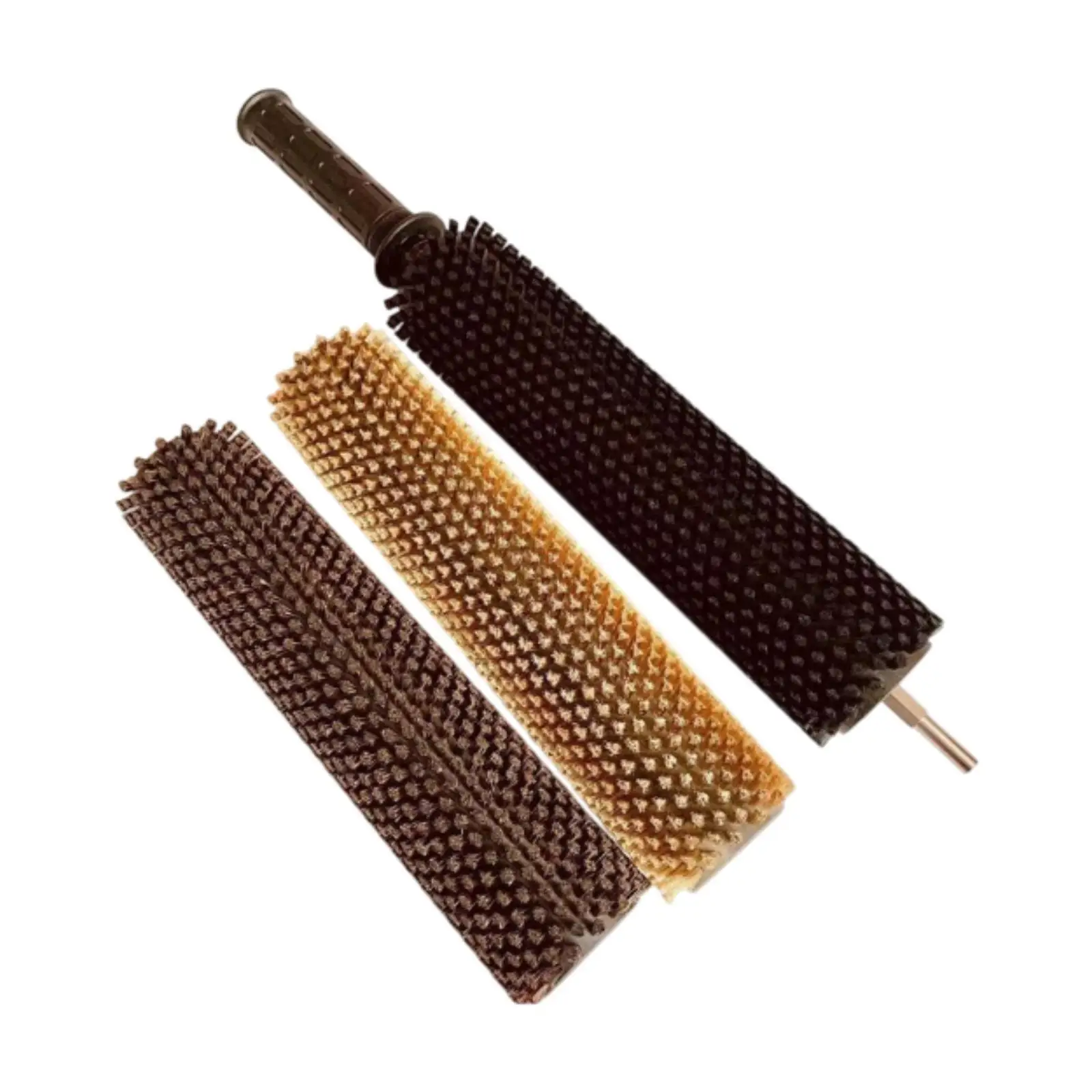 Ski Wax Brush Kit Ski Waxing Brushes Portable with Handle Lightweight Electric Ski Waxing Roller Brush Set Ski Wax Brushes