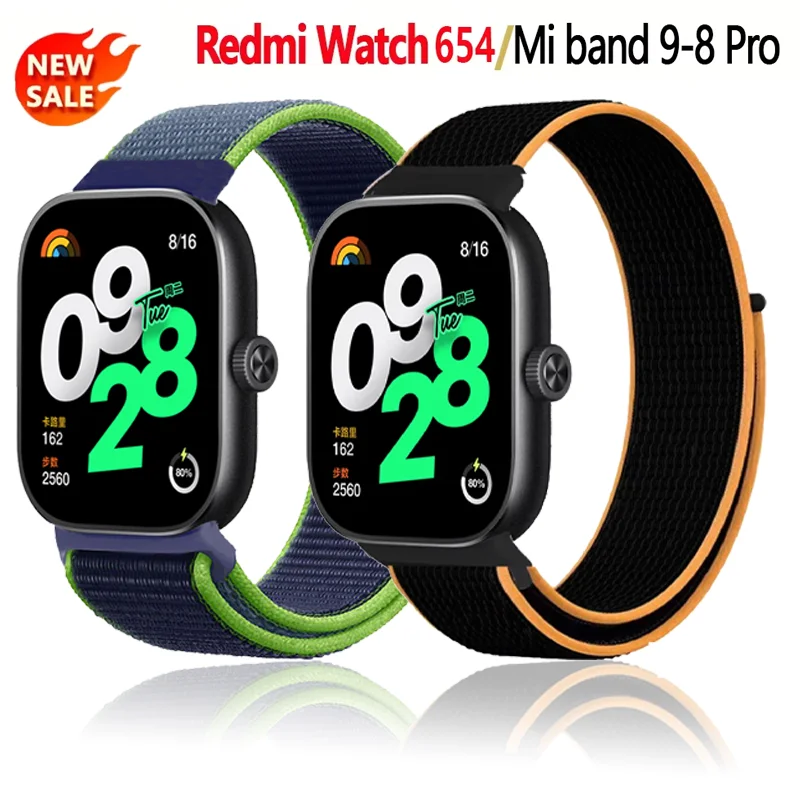 Nylon Loop strap for Xiaomi Redmi Watch 6/5/4 band accessories sport Breathable Replacement bracelet correa Mi band 9/8 pro Band