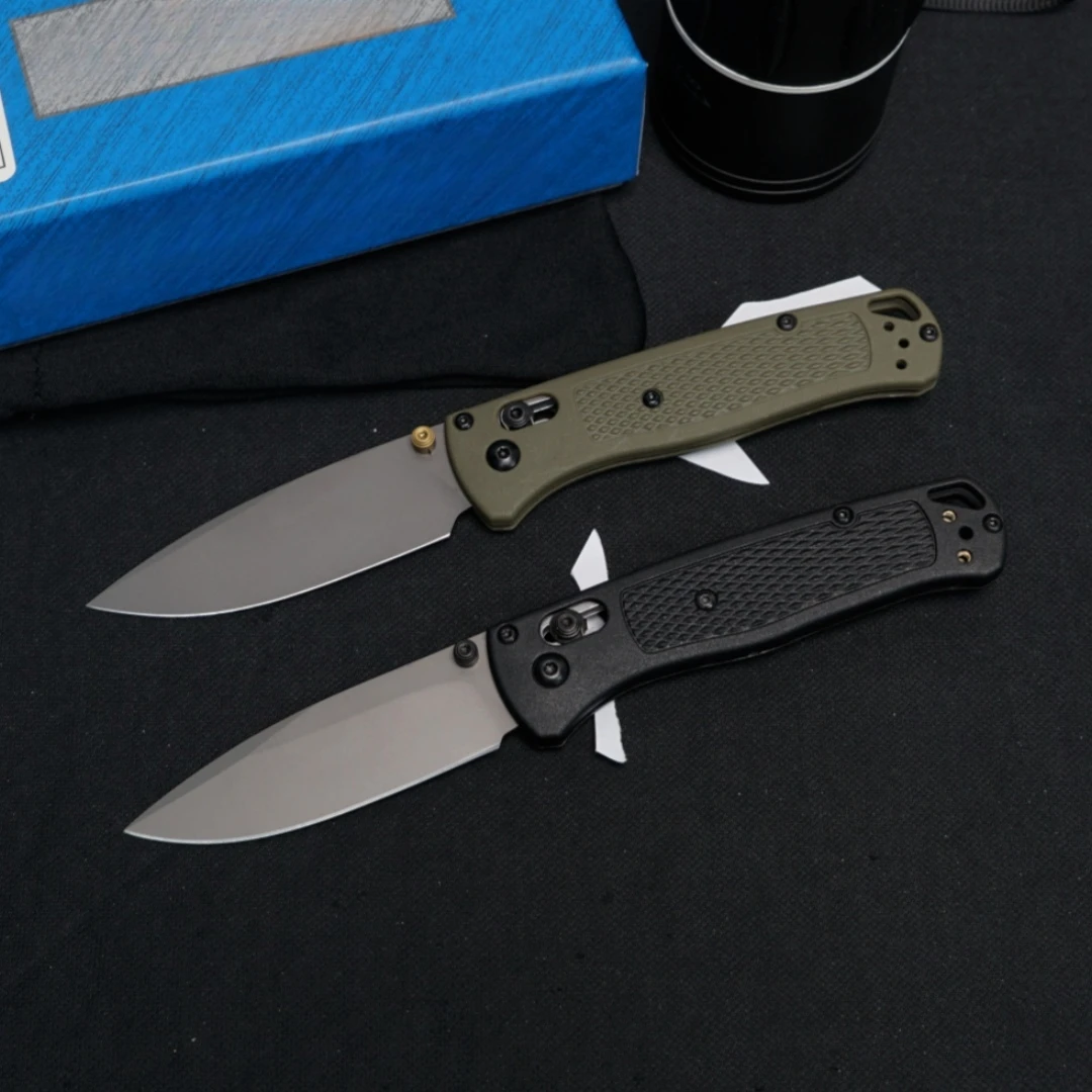 535 Outdoor Folding Knife (Military Green Grey Blade), Fiberglass Handle, Fishing, Hiking, Survival, Men's and Women's Gifts