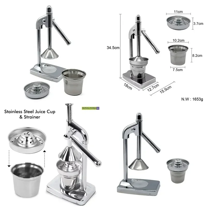 for Orange Lemon Juicer Stainless Steel Manual Juicer
