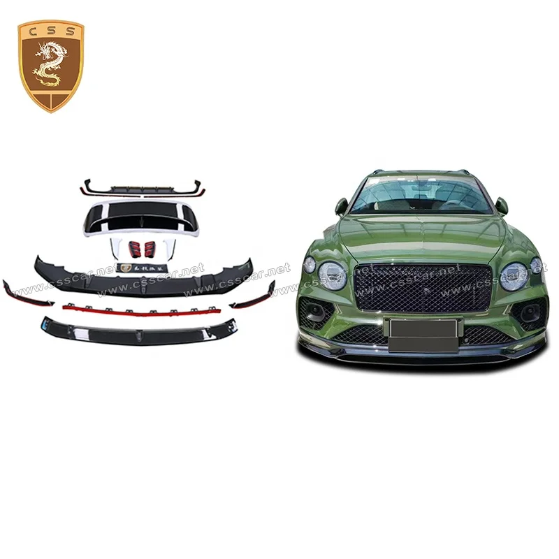 Auto Parts Carbon Fiebr Front Lip Rear Diffuser Tail Exhaust Speed Style Small Body Kit For Bentley Bentayga Bodykit