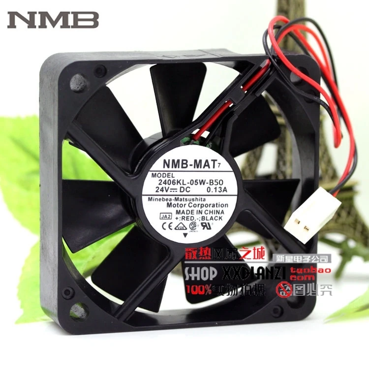 

Бренд для NMB 2406KL-05W-B50 6015 24В 6 см 0.13A маленький двигатель Инвертор Вентилятор охлаждения