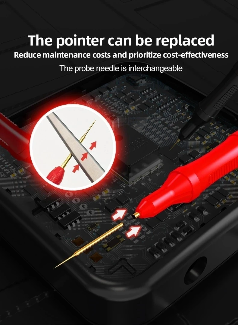 

BEST BST-951-JP Spring Multimeter Probe Superconducting Fine Tip Anti Scalding Silicone Wire Pure Copper Special Tip Pen