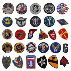 New Army Fan Series Bag Accessory Badge Airborne Paratrooper Indian Embroidery Air Force Backpack with Hook and Loop Patch