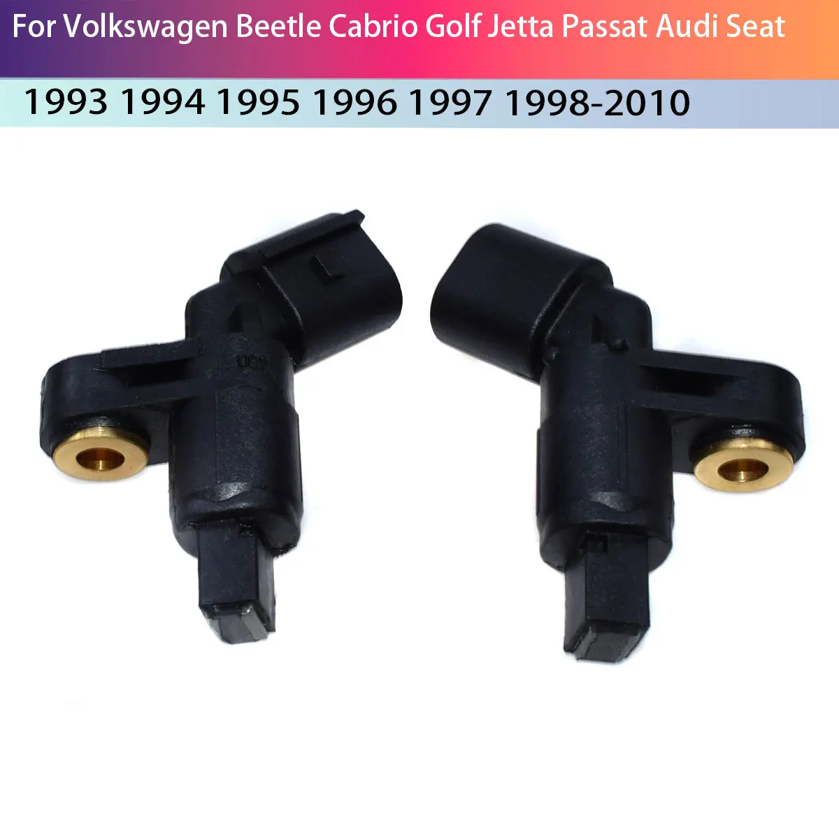 1J0927804 1J0927803 2 Pcs Wheel Speed Sensor for Volkswagen Beetle Cabrio Golf Jetta Passat Audi Seat CDL-13001A-1
