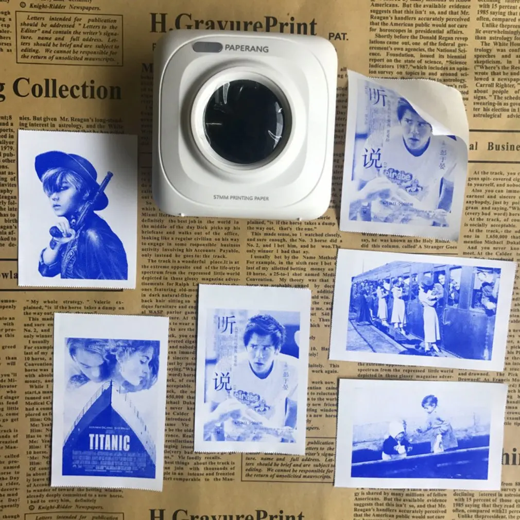 3ม้วนทนทานพิมพ์กระดาษสติกเกอร์กระดาษความร้อนโดยตรง Self-Adhesive สำหรับ PAPERANG Mini Photo เครื่องพิมพ์อุปกรณ์เสริม