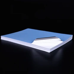 Papel adhesivo de vinilo imprimible A4 para impresora de inyección de tinta, papel autoadhesivo plateado brillante, pegatina de papel impermeable, 50 hojas por paquete