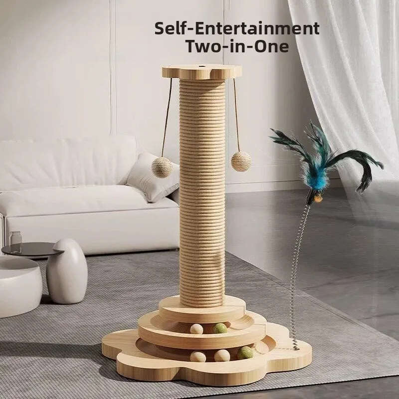 

Integrated Wear-Resistant Scratching Board Self-Amusing Toy Large Climbing Frame No Shedding Fur-Friendly