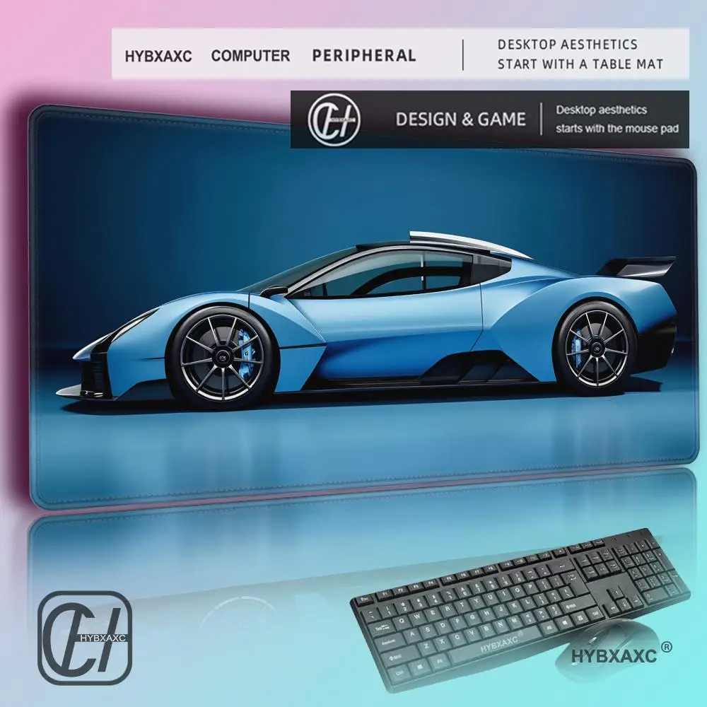

HYBXAXC Cool Sports Car Gaming MousePad Non-slip Rubber Base Seamed Edge Design Table Mat Mousepads Gamer Office Carpet