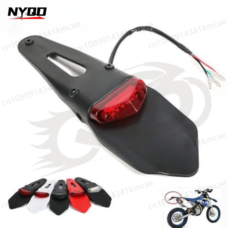 Off-road Motorcycle Accessories Modified Rear Fender LED Tailgate Fender Tile Baffle Universal Taillight Frame Car Parts