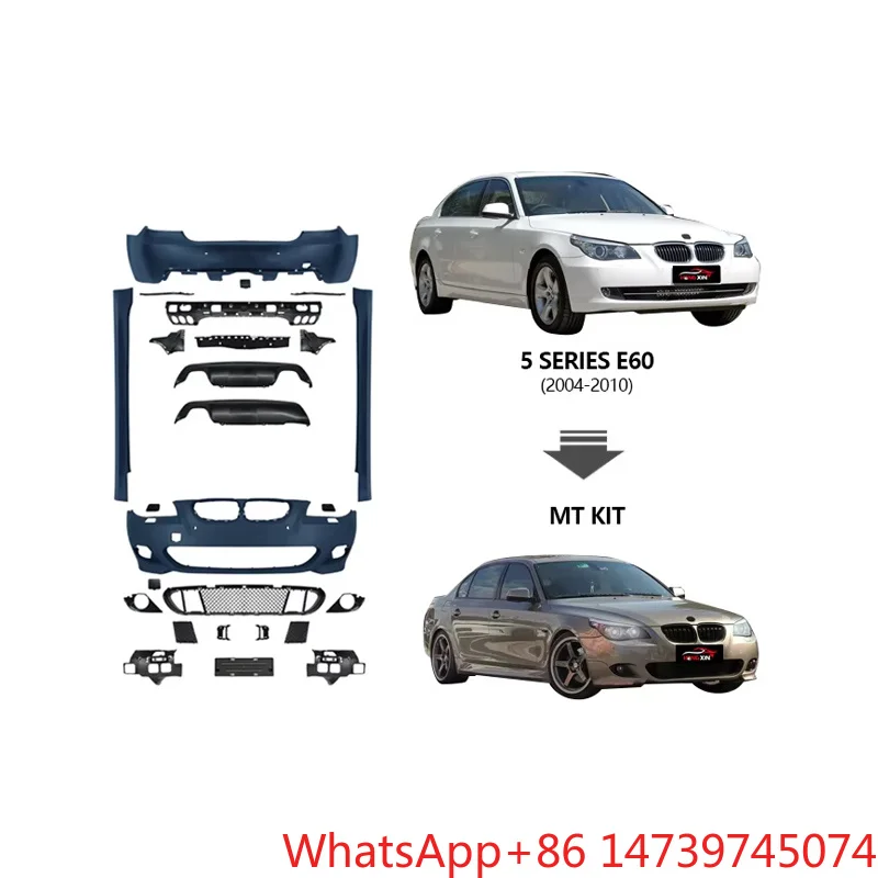 2004-2010 E60 5 Series MT Tech Style Body Kit, High Quality Full Exterior Upgrade Conversion Parts