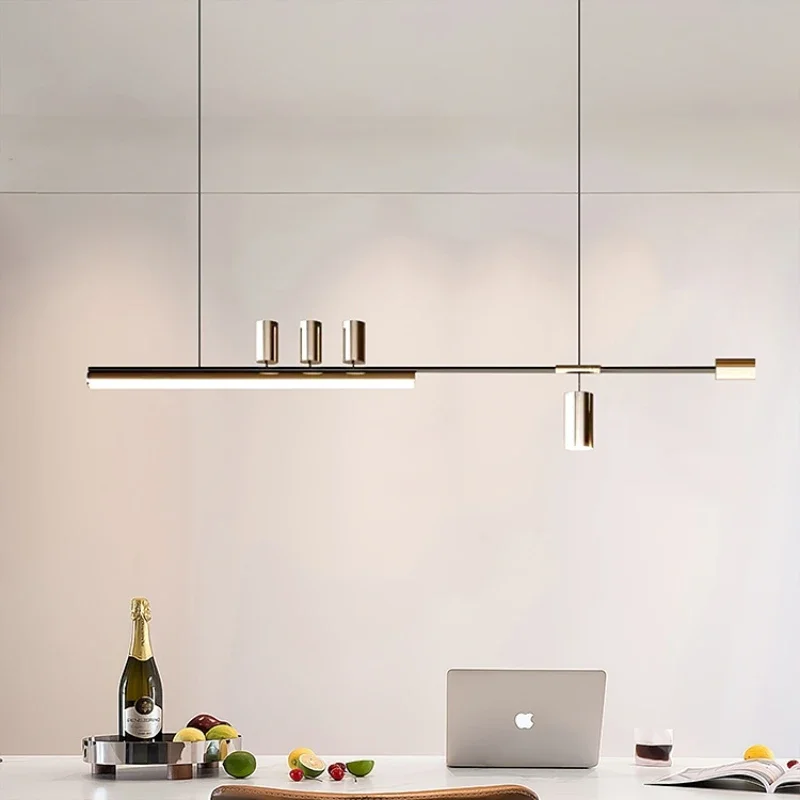 

Modern Kitchen Island Chandeliers for Dining Room Restaurant Kitchen Hanging Lamp Gold Black LED Dining Room Chandelier Lighting