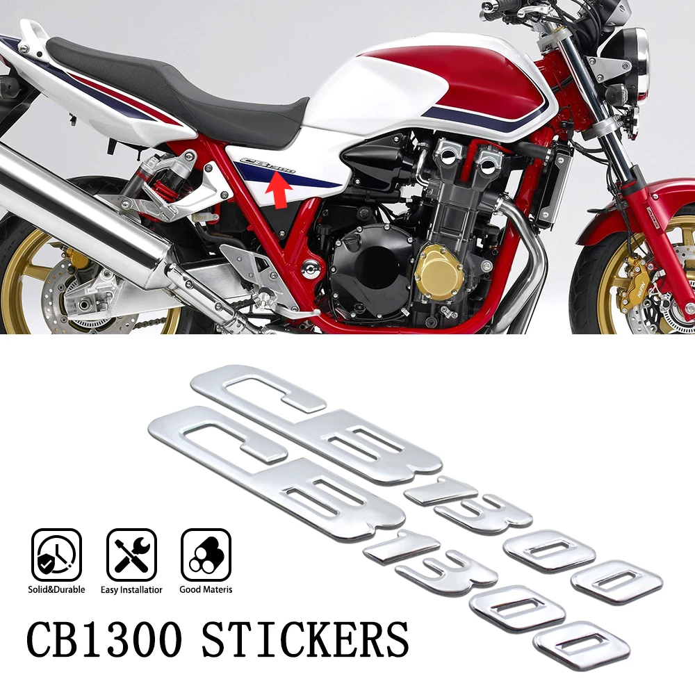 Motorcycle Exhaust Pipe Decals For Honda CB1300 Aluminium 3D Heat-resistant Muffler Decals Sticker