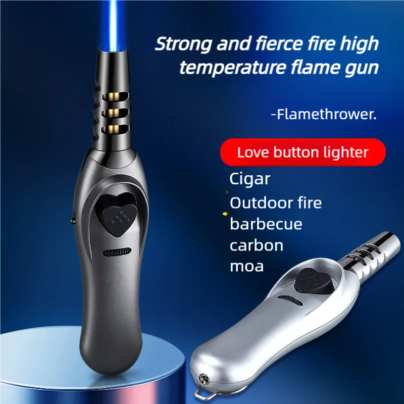 

Triple Burner Spray Gun Power Moxibustion Cigar Lighter Outdoor Barbecue Kitchen Windproof Flame Gas Lighter Smoking Accessories