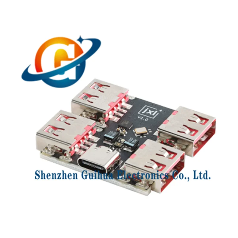 2pcs XL334P4 type-c extender USB-HUB 4-channel docking station USB2.0 splitter hub module