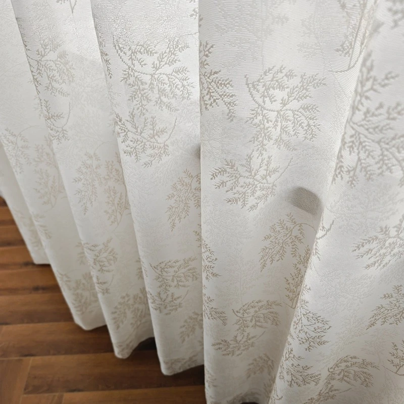 Three-dimensional Relief Jacquard Gauze Mirror Sun Protection Heat Insulation Light-transmitting Window Screen Decor Custom Size