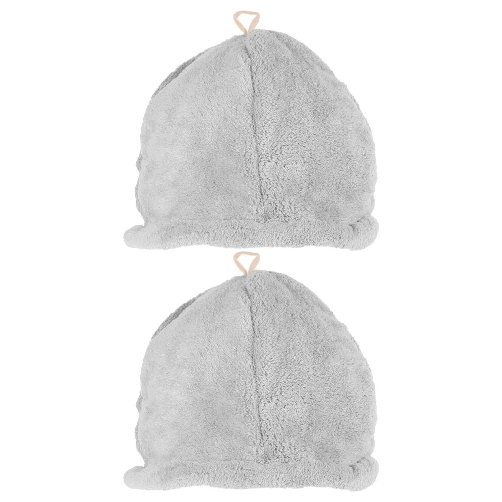 2 قطعة عمامة الشعر ماصة سريعة الجافة حمام قبعة قبعة ساونا للنساء قابلة لإعادة الاستخدام لينة دش التفاف التجفيف السريع منشفة الشعر #4