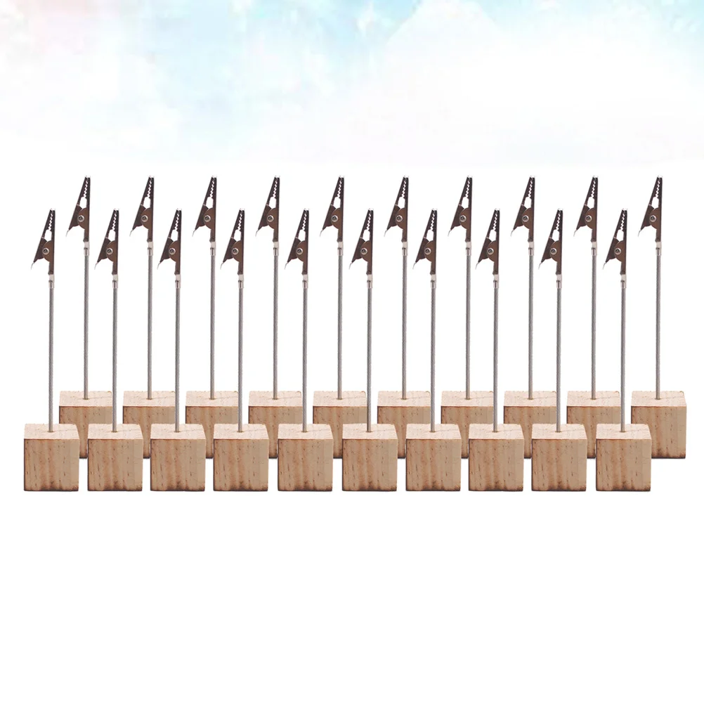 

20PCS Creative Table Number Holders Wedding Table Name Holder Clips Picture Memo Note Photo Stand photo holder