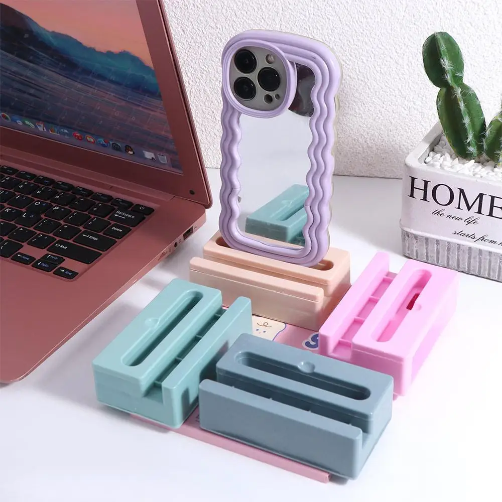 Plastic Cell Phone Stand Speaker Base Multifunctional Mobile Phone Loudspeaker Holder Desk Decor Vertical Phone Stand