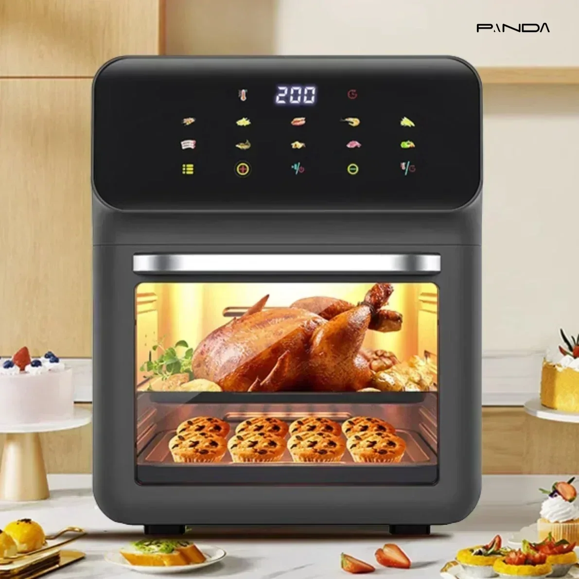 

Air fryer new small home kitchen large capacity oven microwave all in one machine