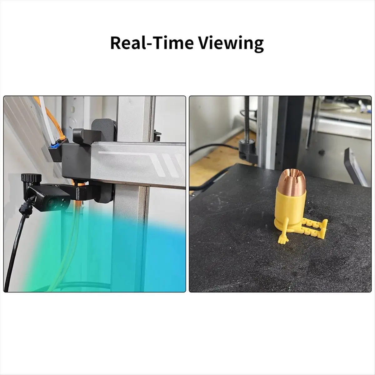 AA86 For ANYCUBIC Kobra 3/K3C/K3M/K3MC Camera Kit Real-Time Monitoring 3D Printing Camera 3D Printer Replacement Parts