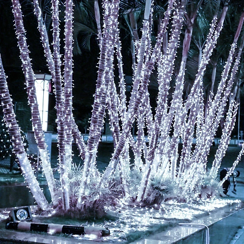 Xmas Outdoor Christmas Lights Led String Lights 10M 2M Luces Decoracion Fairy Light Holiday Lights Lighting Tree Garland