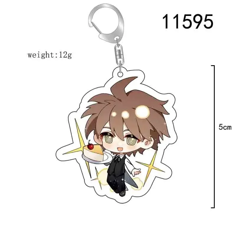 New Anime Danganronpa V3 Keychain Cosplay Accessories Cartoon Figures Dangan Ronpa Pendant Key Chain Bag Keyring Jewelry Gift