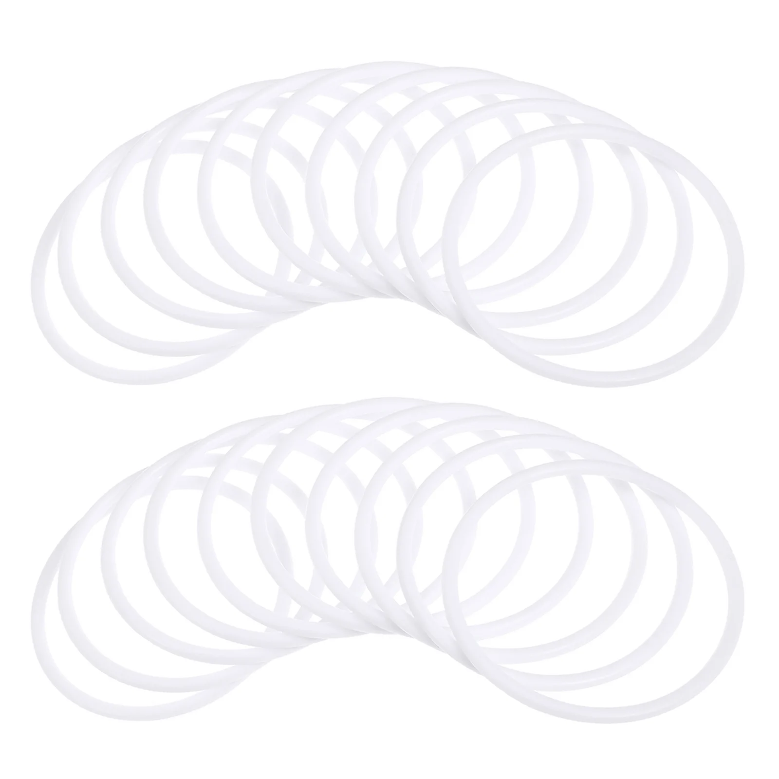 

20pcs Dreamcatcher Hoops 11Cm White Plastic Round Circles For Diy Craft Wall Hanging Wrap Frames Mandalas Spirit