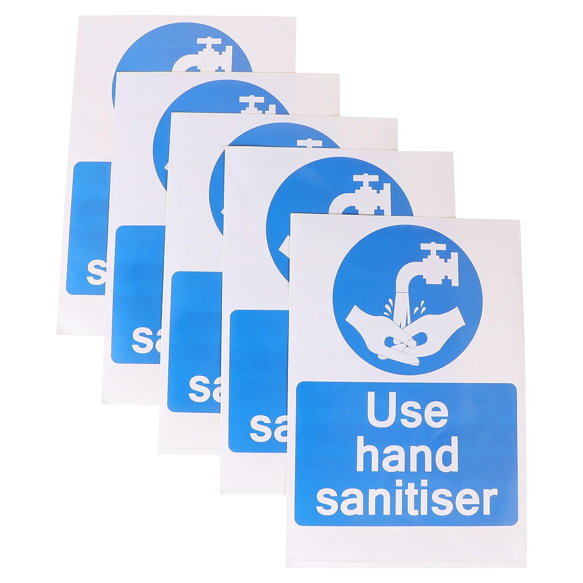 

5 Pcs Stickers Safety Signs Self Adhesive Labels Self Adhesive Labels for Kids Warning Notices Folder Tags