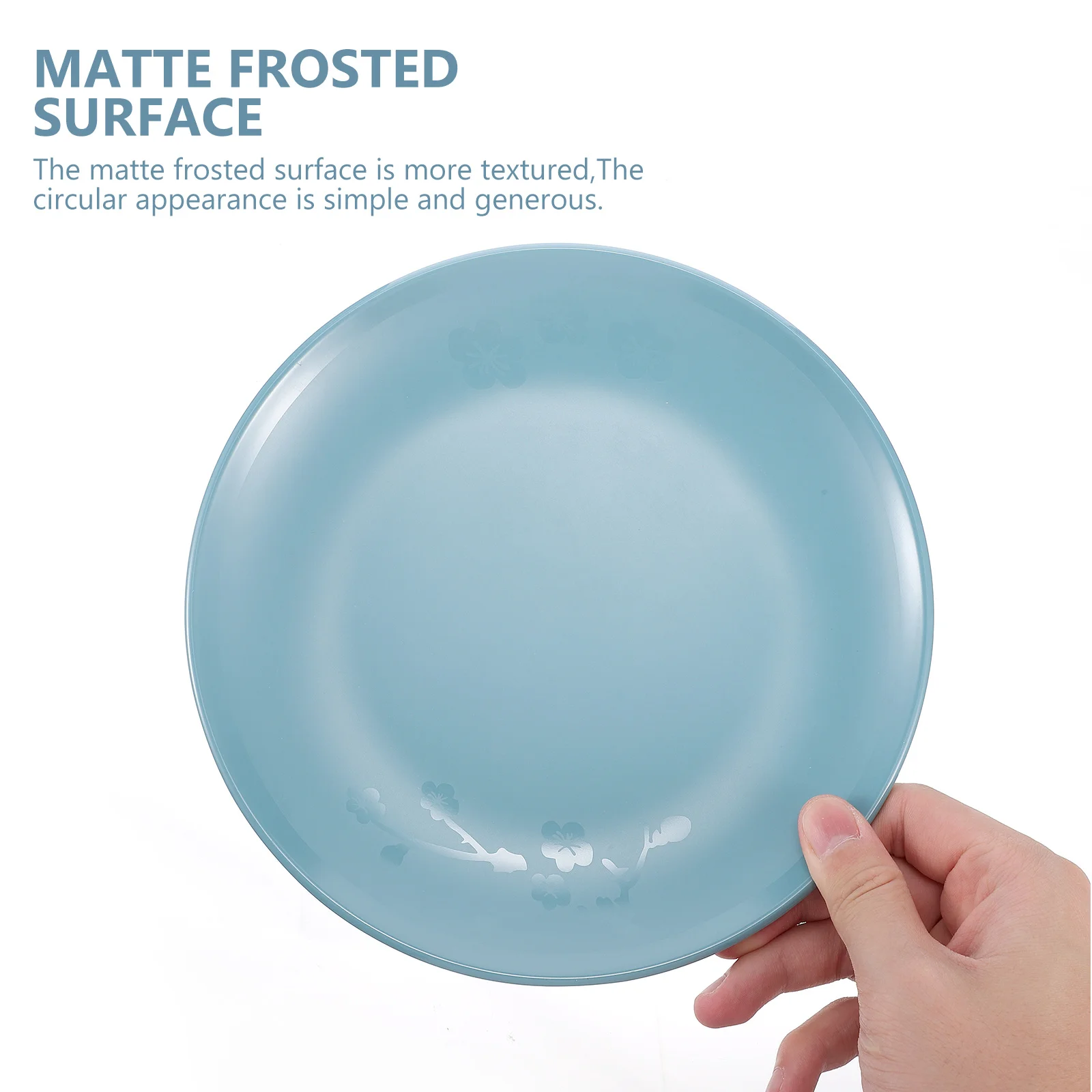 

1pc Melamine Round Plate Stylish Design Elegant Curved Edge Special Gloss For Dessert Snack Steak Pasta Serving