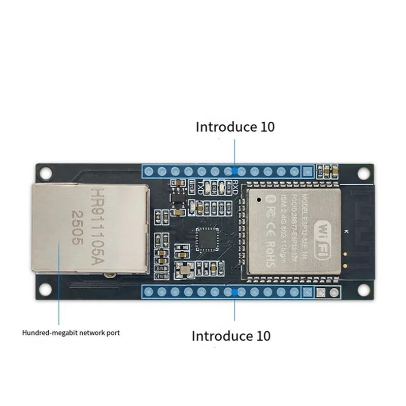 AAAEL-ESP32-ETH Embedded Serial Port Networking WIFI Combo Ethernet Module ESP32-ETH Bluetooth Wireless MCU Gateway