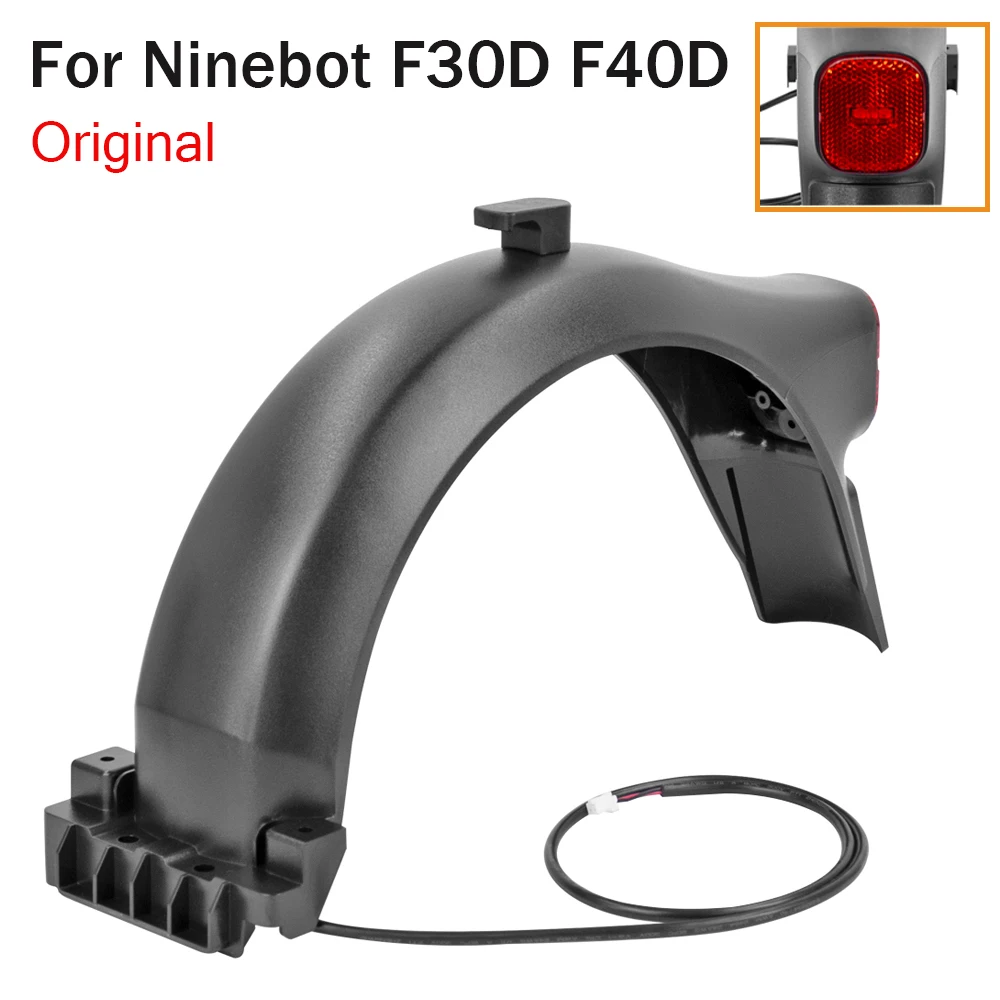 Original Rear Fenderr Deck Mudguard Water Splash Guard with Tail Light Parts for Ninebot F20 F30 F30D F40 F40D Electric Scooter