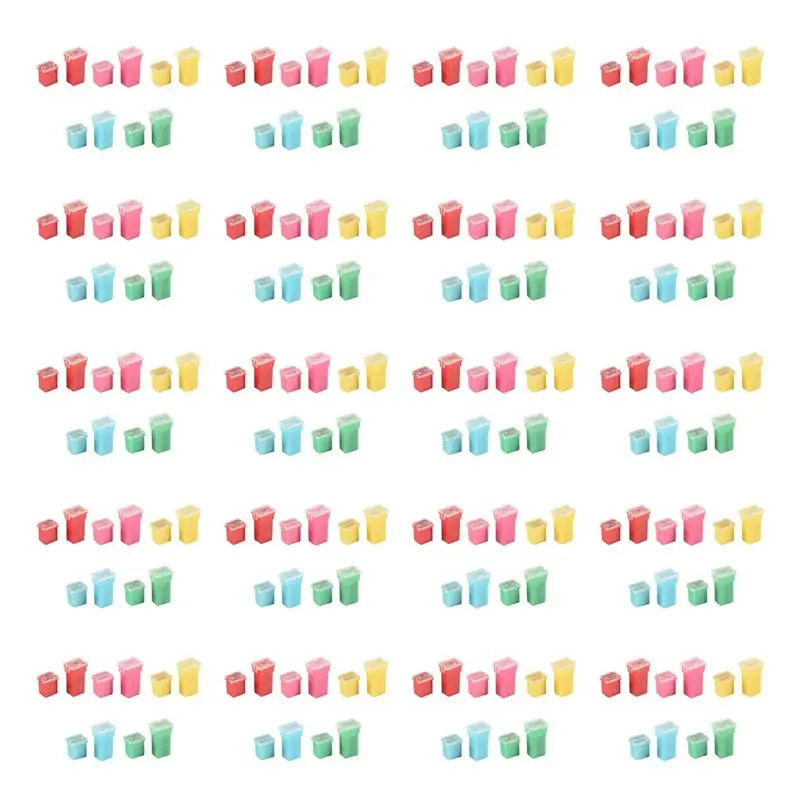

200 Pc Car Fuse FMX Female Maxi Fuse Assortment LOW And TALL/STD Shaped Assortment Fuse 20A 30A 40A 50A 60A-ABIU