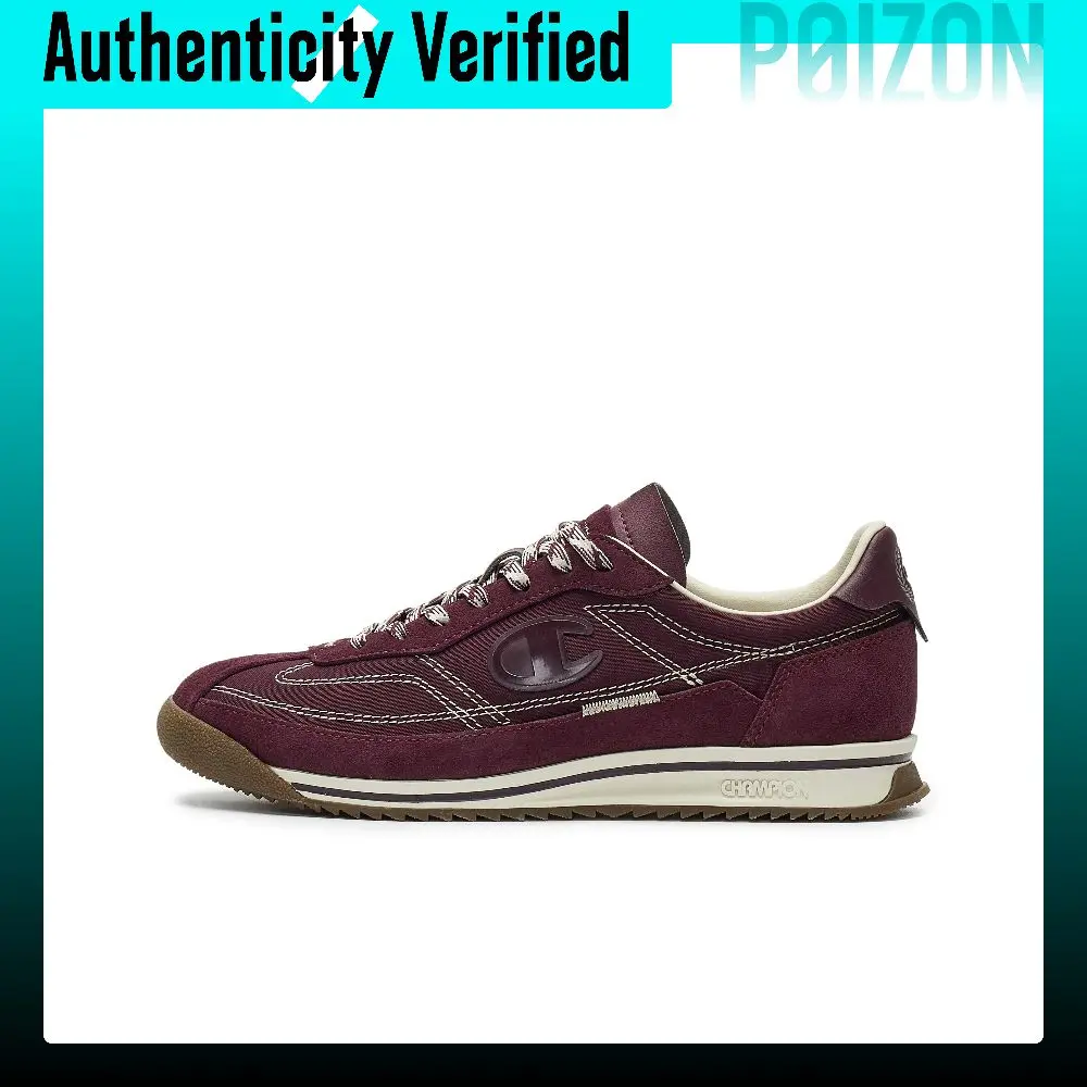 Champion Textile, Synthetic Leather Low top Running Shoes Women's Burgundy/Linen U5BFCRW07L7