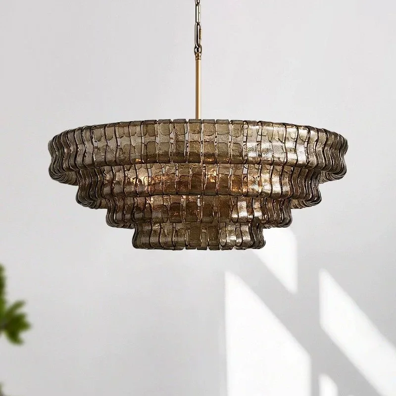 Light luxury medieval chandelier, retro art modeling advanced living room chandelier