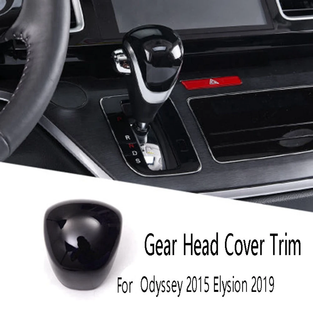 Car Carbon Fiber Shift Knob Cover Gear Head Cover Trim for Honda Odyssey 2015 Elysion 2019