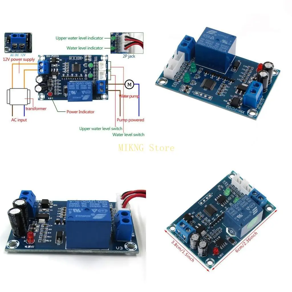 

XH-M203 Full Automatic Water Level Controller Switch Module AC/for DC 12V R best sale