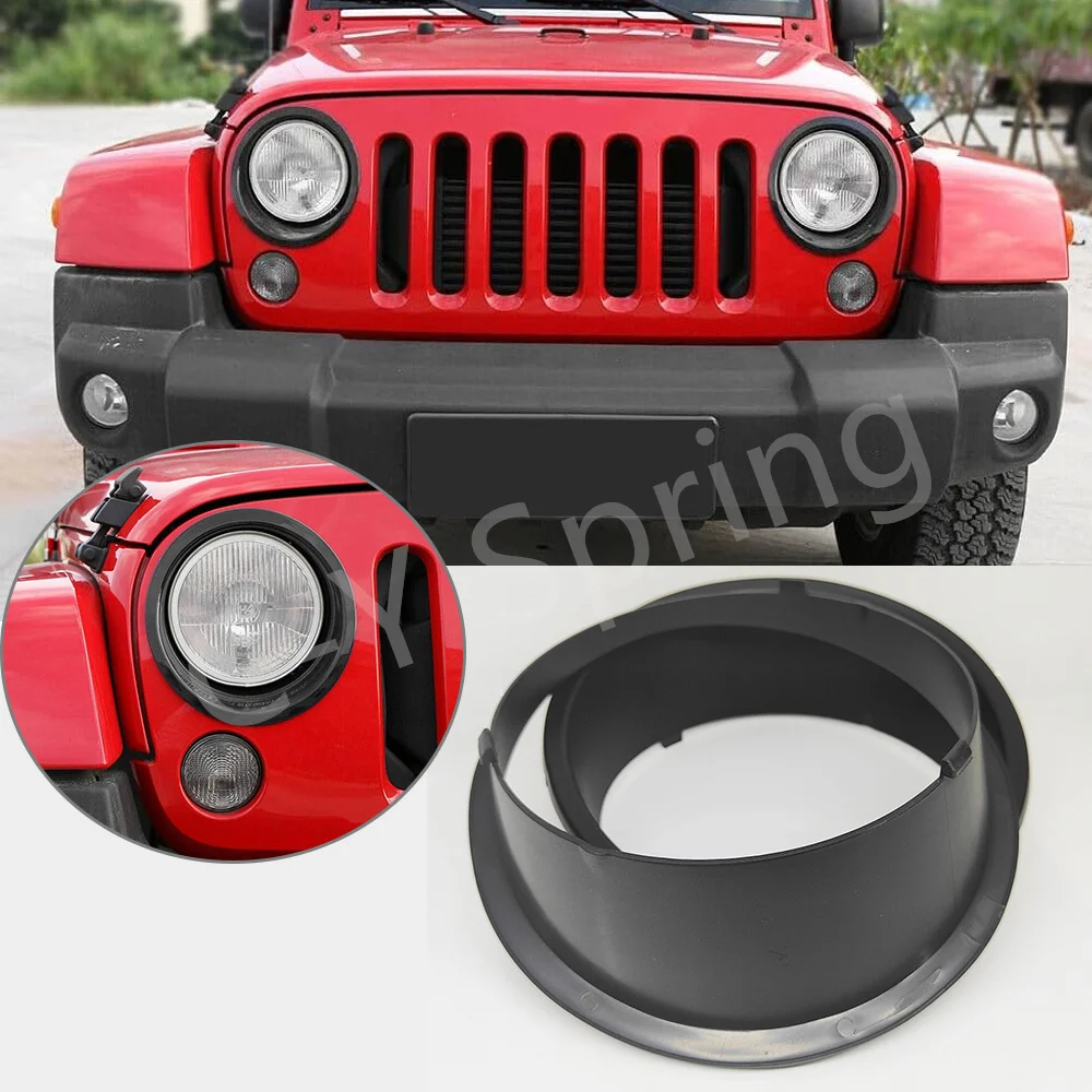 

Крышка фары, накладка на лампу, лицевая панель, подходит для Jeep Wrangler JK JKU 2007-2011 2012 2017, декоративная крышка лампы