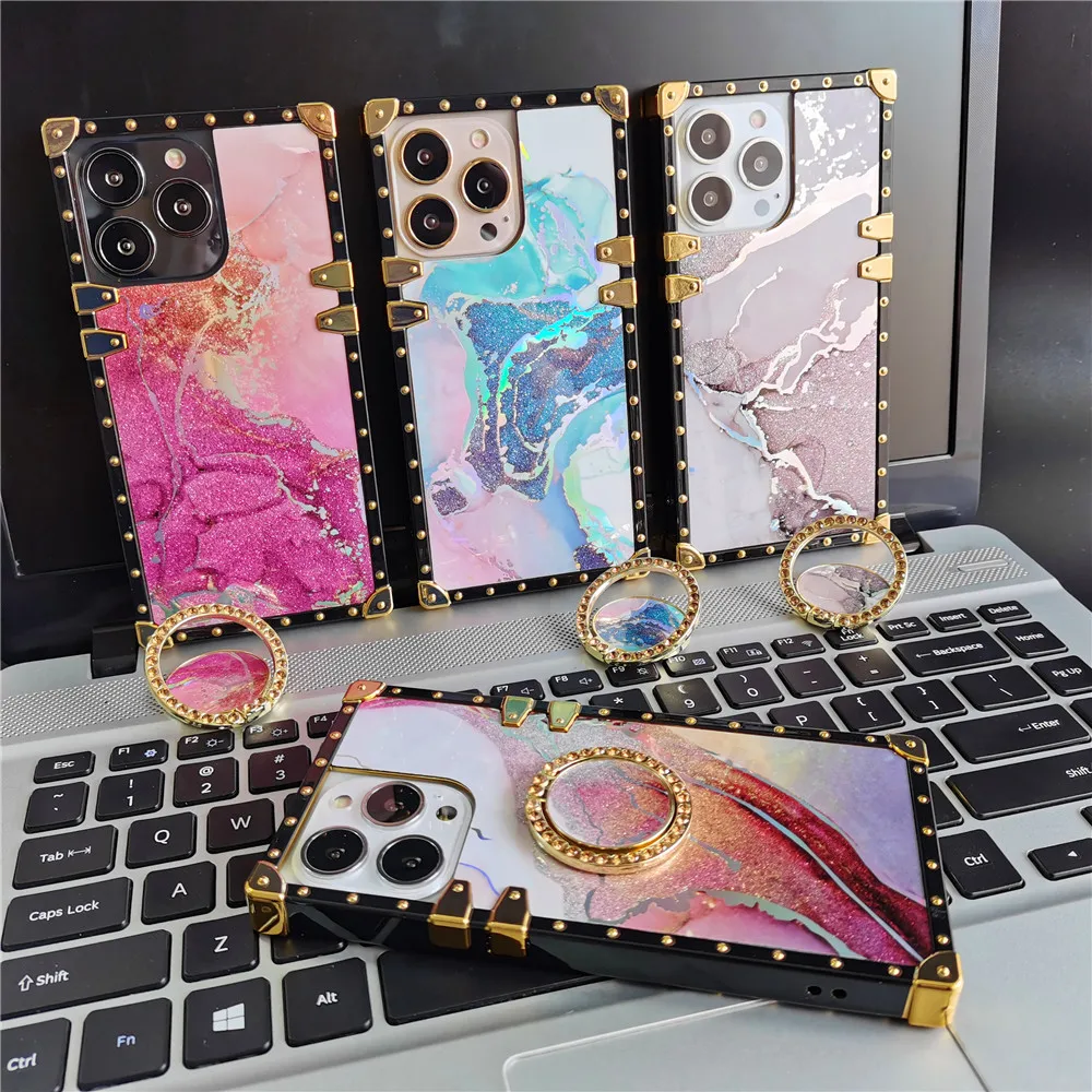 

Luxury Shockproof Cover Glitter Marble Pattern Retro Women Case for Samsung Galaxy A56 A26 A16 A55 A15 A25 A35 A55 A36 A53 A54