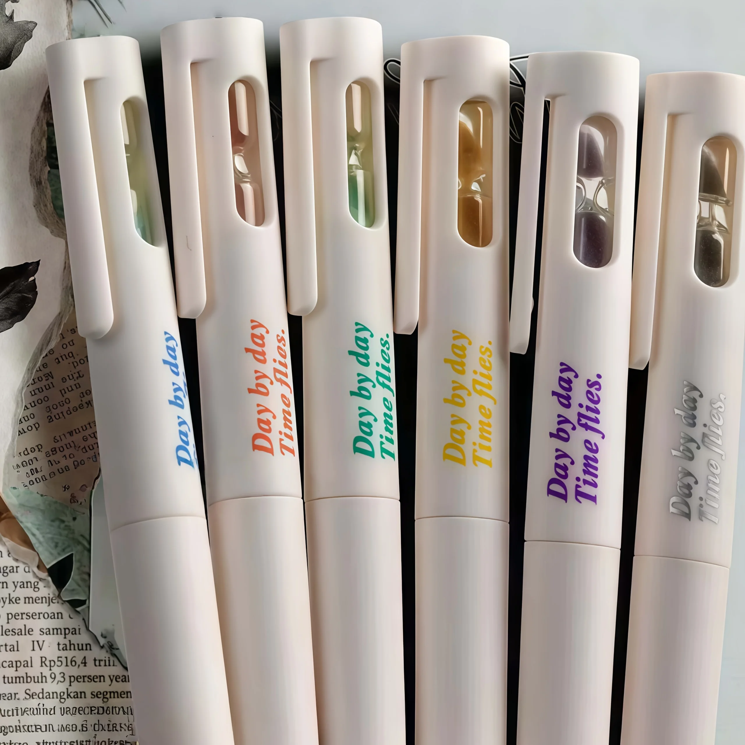 

Pack of 5, Random Colors, Rotating Hourglass-Shaped Black Gel Pens Suitable for Office, School, and Home Use, Classroom Rewards, Back-To-School Season, Birthday, Holiday Gifts