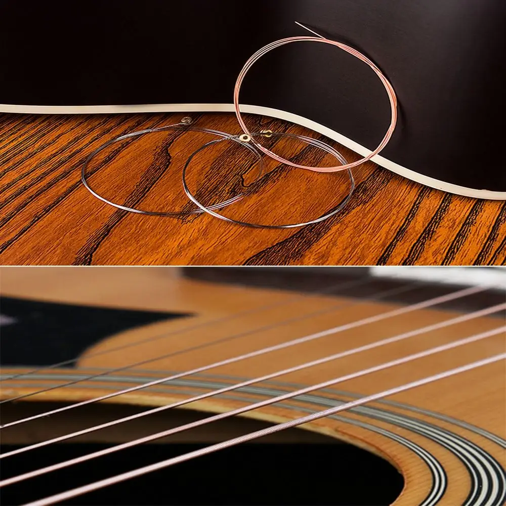 Stainless Steel Copper Classical Acoustic Guitar Strings Bronze Color 3 Styles Folk Guitar Strings Classic Guitar Parts