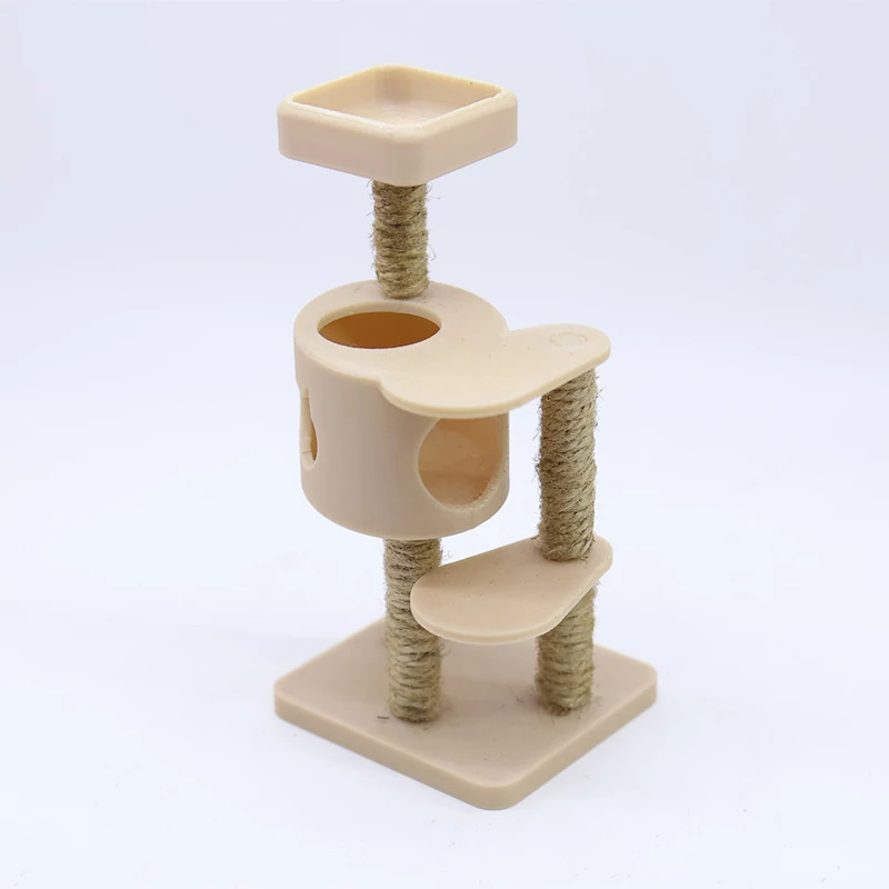 1/12 Dollhouse Simulation Pet Cat Climbing Frame Model Dollhouse Miniature Furniture Accessories Micro Scene Construction Props view 5