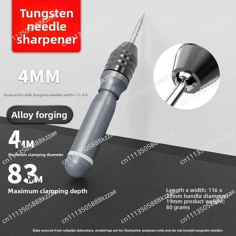 Tungsten Electrode Sharpener, 1-4mm Grinding Machine with Quick-Clamp for Welding Needles