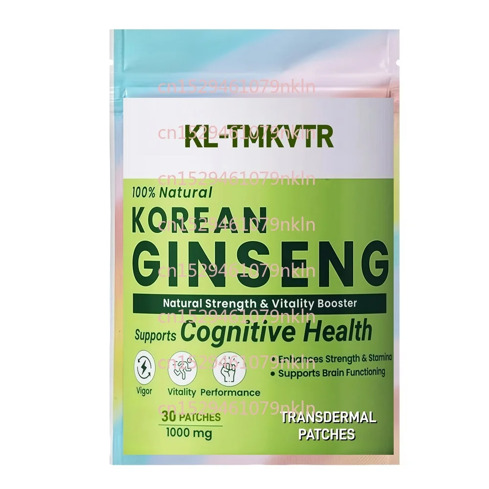 30-remendos-transdermicos-de-ginseng-vermelho-coreano-suportam-energia-desempenho-masculino-e-sistema-imunologico