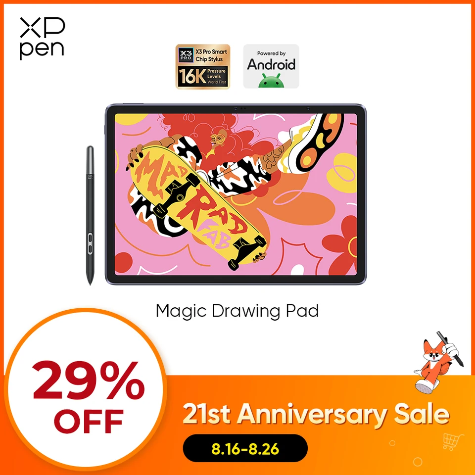 XPPen Magic Drawing Pad 12.2 8GB 256GB Android 16K Stylus