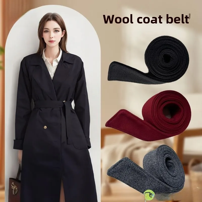 

Мужское двустороннее шерстяное пальто Bla Camere с широким поясом-аксессуаром, ветровка с завязками на талии, элегантное, премиум-класса