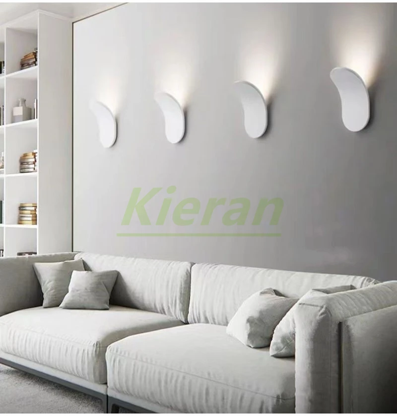 Nordic Modern Skateboard LED Wall Lamp Bedroom Dining Room Hotel Bedside Wall Lights Living Room Decoration Band-Aid Wall Lamps