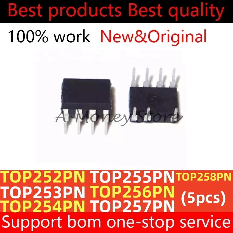 

(5pcs)TOP253PN TOP252PN TOP254PN TOP255PN TOP256PN TOP257PN TOP258PN DIP-7